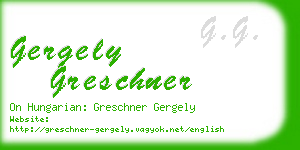 gergely greschner business card